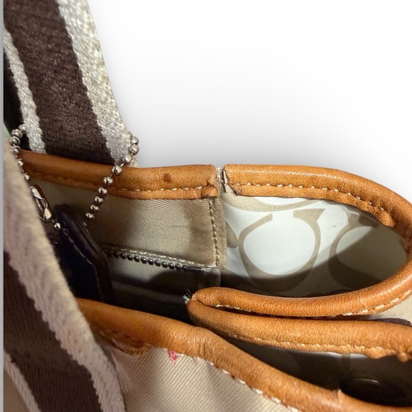 Coach Beige and Brown Tote Bag - Picture 5 of 12